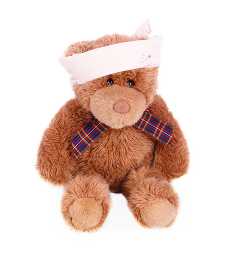 Teddy mit Stirnband Teddy mit Stirnband