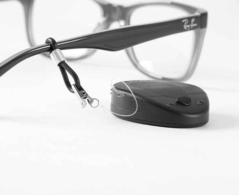 Glasses fixation Glasses fixation